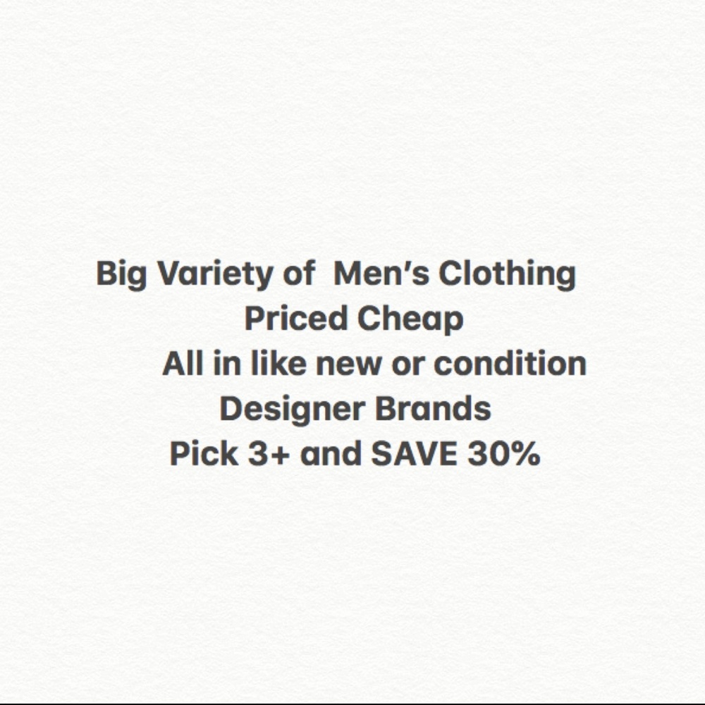 Men's Shirts, Button Down, Sweater, Khacki, Jeans